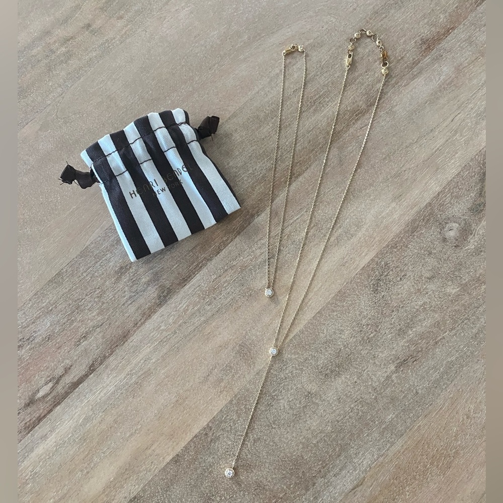 Henri Bendel Rhinestone Necklaces with Rhinestone Extender